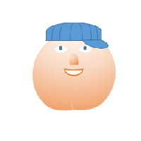 Fat boy with a cap