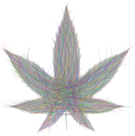 Marijuana Leaf Bezier