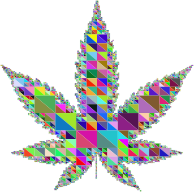 Triangular Marijuana Leaf Prismatic