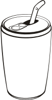 Can of drink (outline)
