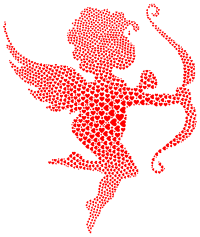Cupid Hearts Red