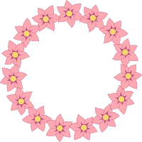Floral frame 37 (colour)
