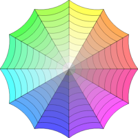 Colorful umbrella 67% luminance