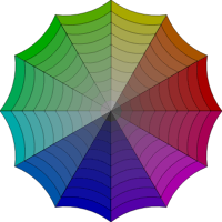 Colorful umbrella 33% luminance
