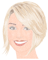Pretty Blonde Woman By Heblo Circles No BG