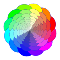 Colorful Shape geometric progression