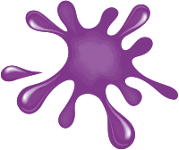 Purple paint splat