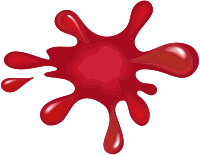 Red paint splat