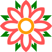 Abstract flower 40 (colour)