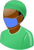 Brown Surgeon Wearing Blue Mask (Remix)