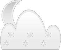 Moon & Clouds Weather Icon Remix