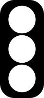 Traffic light silhouette