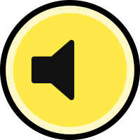 Button - Sound Off (yellow & black)