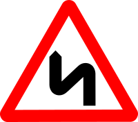 Roadsign zigzag
