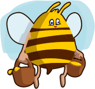 bee on her last trip home before she can call it a day