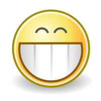 tango face grin