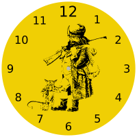 A trick of the tail clock
