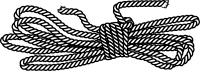 Rope in a butterfly coil