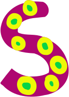 Colourful alphabet - S