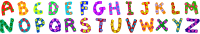 Colourful alphabet