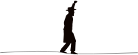 Tightrope-Walker-Silhouette-Adapted-With-Hat-and-Coat