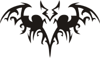 Stylised bat