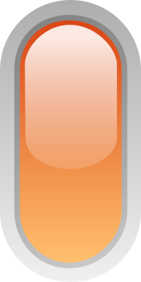 led rounded v orange