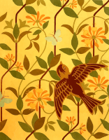 Bird and butterfly
