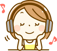 Woman listening to music (#2)
