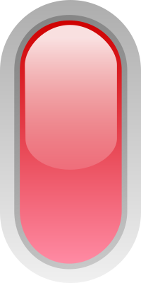 led rounded v red