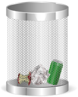 Rubbish Bin with Rubbish