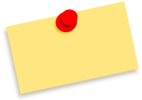 Thumbtack note blank