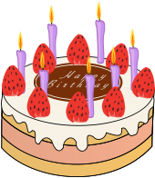 Strawberry Birthday Cake
