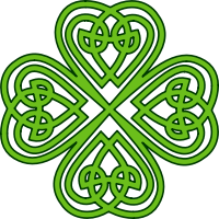 Celtic four leaved clover