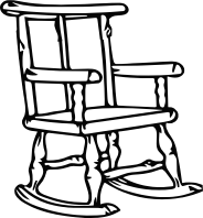 Rocking chair 3 (outline)