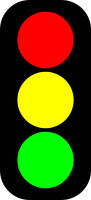 Red/Yellow/Green traffic light indicator