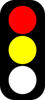 Red & yellow traffic light indicator