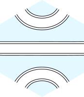 Hexagonal path / knot tile