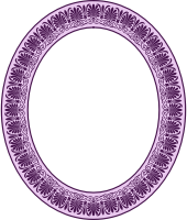 Elliptical Greek arabesque frame (colour)