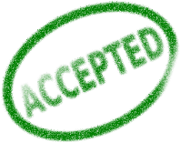 Accepted stamp