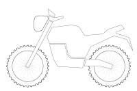 Mountain Bike Classic outline minimal