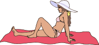 Beach girl 3 (simplified)