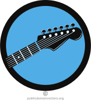 Music shop vector logotype