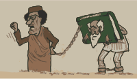 Gaddafi Cartoon
