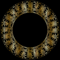 Gold Ionic Frieze Frame