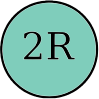 Teal Circle 2R