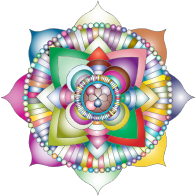 Prismatic Lotus Mandala Line Art 2