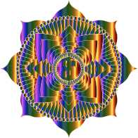 Prismatic Lotus Mandala Line Art 5