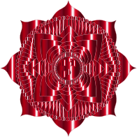 Prismatic Lotus Mandala Line Art 7