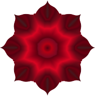 Floral Lotus Shape Crimson 2